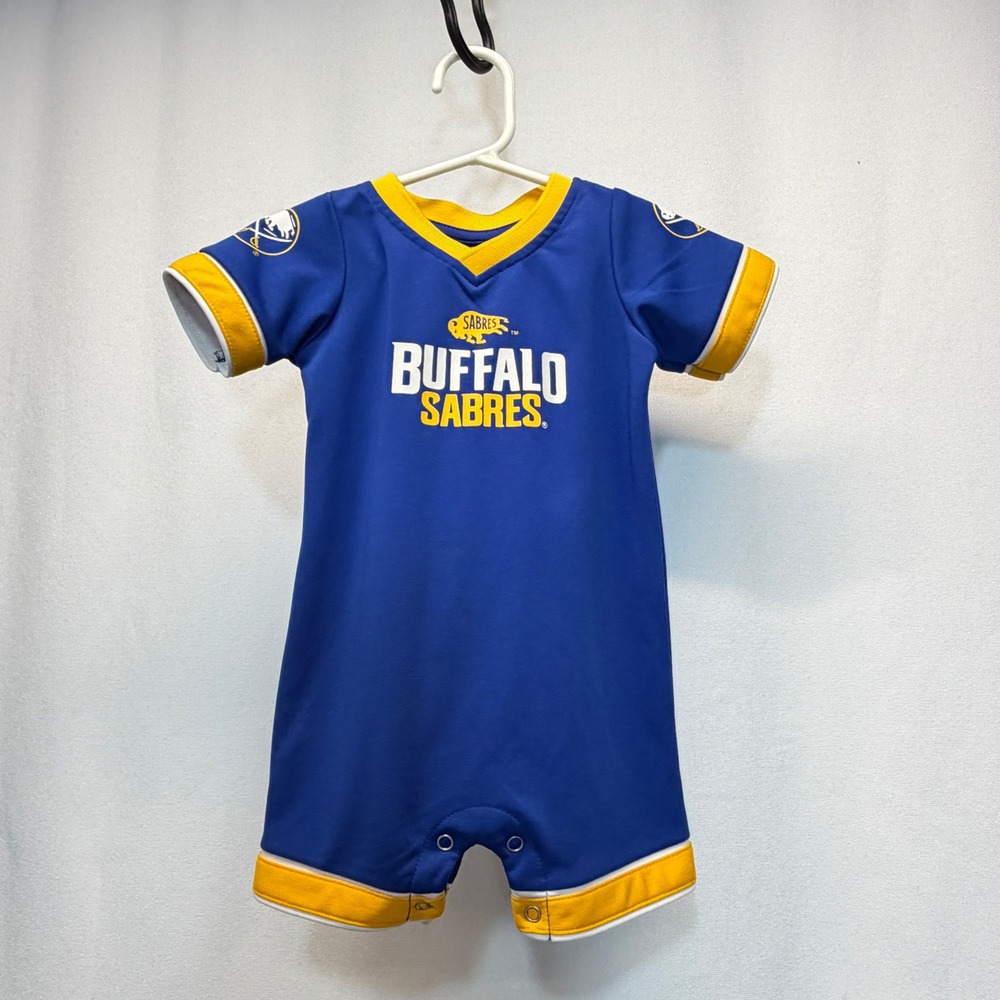 Buffalo Sabres Colosseum Romper Infant 6-12 Months Blue NHL Hockey Baby Jersey